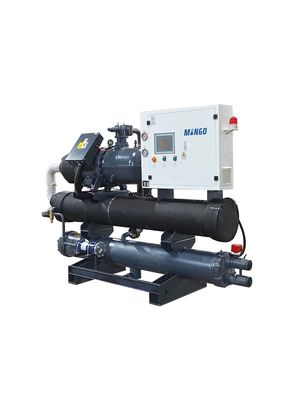 Un buen precio. Refrigerador de compresor de tornillo refrigerado con agua 200HP 200Kw/Hr Flujo de alta circulación semihermético en línea