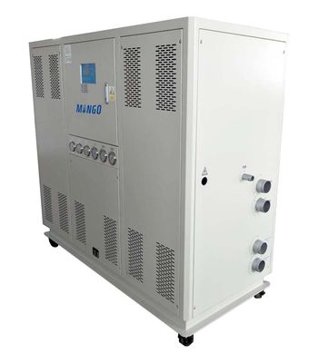 Un buen precio. 2 entradas 2 salidas Chiller de agua HVAC industrial 30HP 99.19-116.05KW/Hr en línea