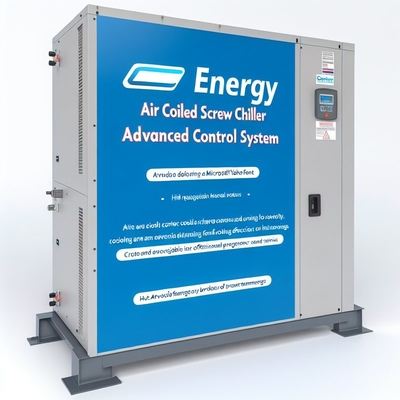 Un buen precio. Sistema de control avanzado para enfriador de tornillo enfriado por aire para una eficiencia y ahorro de refrigeración óptimos en línea