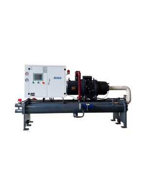 Un buen precio. MINGO Chiller de tornillo refrigerado con agua 260HP 260Kw/Hr Capacidad de enfriamiento Conchas y condensador de tubo en línea