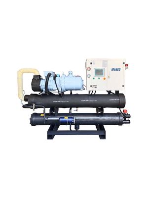 Un buen precio. Refrigerador con agua refrigerada con tornillo de bajo ruido 170HP 157KW/h Capacidad de refrigeración en línea