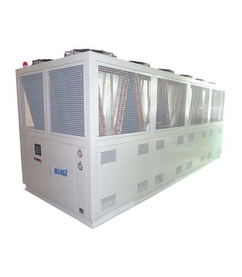 Un buen precio. Chiller de tornillo compacto refrigerado por aire 150HP 150KW con ventiladores de aluminio en línea